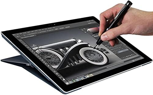 Бронел сребрена фино точка дигитална активна стилус пенкало - компатибилен со Kuu 2 во 1 лаптоп 14 “