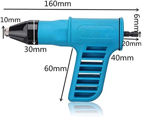 Syksol Guangming - Адаптер за електричен пиштол за забивање, адаптер за вежбање безжичен со рачка, преносна алатка за вметнување орев алатка