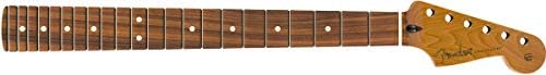 Fender Stratocaster вратот, печен јавор, рамен овален, 22 џамбо шари