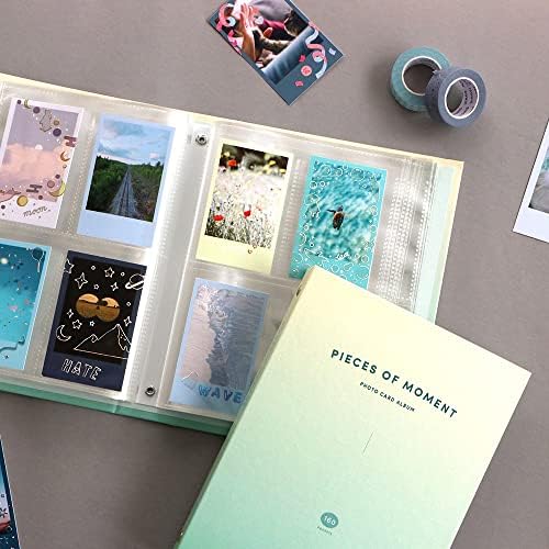 Естетски едноставен прекрасен корејски албум со слики со тврда покривка Собери книга за KPOP PhotoCards, Polcos, Polaroids, визит