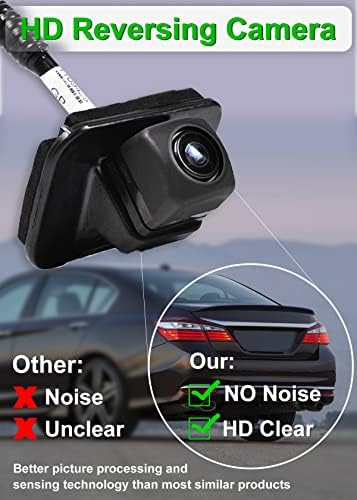 Резервна камера за задниот преглед на камерата, фотоапаратот за асистенција на паркот компатибилен со Honda Accord 2.4L 3.5L 2014-2017,