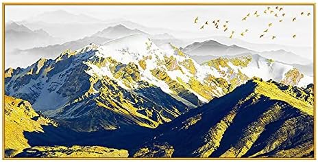 Планински планински пејзаж масло сликарство - рачно насликан апстрактна банер софа уметност слики на платно, современи уметнички дела со големи