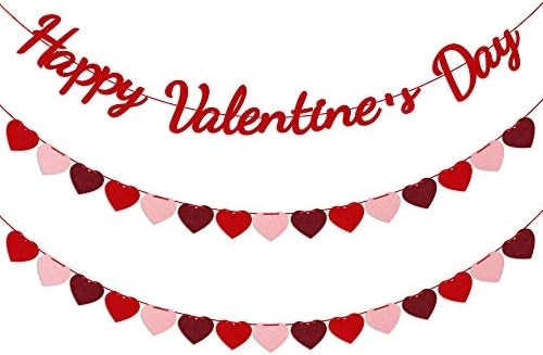 Среќен Денот на Вљубените Почувствува Банер-Не СЕ Бара САМ - Вљубените Украси-Валентин Чувствува Срце Венец Банер-Денот На Вљубените