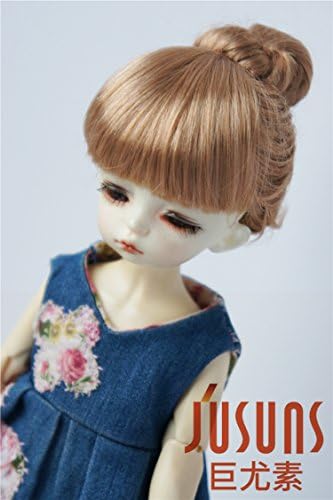 Jusuns JD049 6-7 '' 16-18cm Златна руса ролна торта до стил на кукли 1/6 yosd синтетички мохир bjd кукла коса