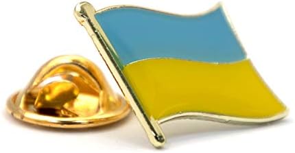 А-Оен Украина, споменик за независност на лепило за лепење на лепење + украински сувенири, модерна земја со земја, мавтајќи со украина лап-пин