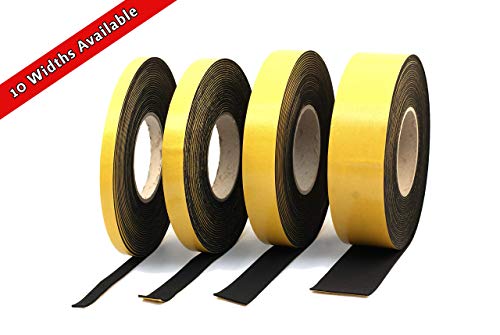 Неопрена гума црна самолеплива лента за сунѓер 1/2 широк x 1/8 дебела x 33 стапки долга