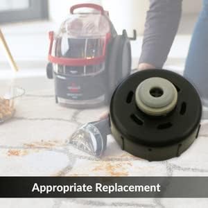 Замена на црно капаче и вметнување на склопување за Bissell Spottbot Pet Portable Carpet Clear, OEM 2037477 | Вакуумски делови