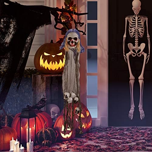 НУБЕСТИ дома Декорација куќа подароци за Ноќта на вештерките декор виси дух виси скелети духови приврзоци застрашувачки дух декор