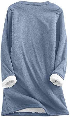 Women'sенски пролетни џемпери 2022 јарди лабава печатење врвот задебелен плус руно јагнешкото вклопување на дното на дното на кошулата
