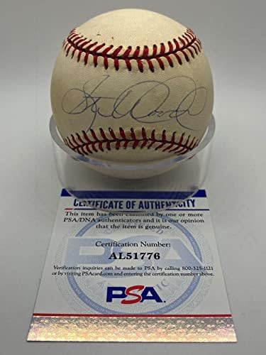Стив Вудард Бруерс Индијанците Потпишаа Автограм Официјален Млб Бејзбол ПСА Днк-Автограм Бејзбол