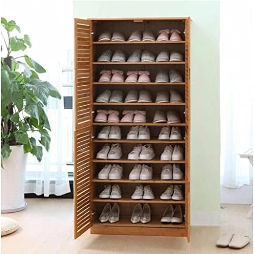 Бено решетката за чевли за влегување 5 нивоа за чевли за чевли и чевли Организирање со фиока 2 парчиња и дрвена врата од кабинет