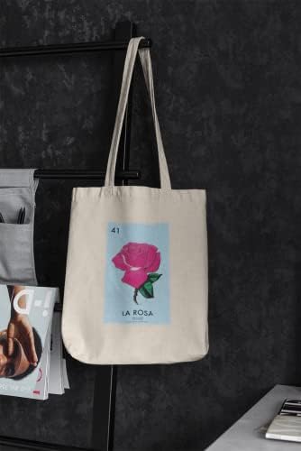 ЛА Роза Роуз Лотерија картичка Мексиканска латино графичка торба за возрасни