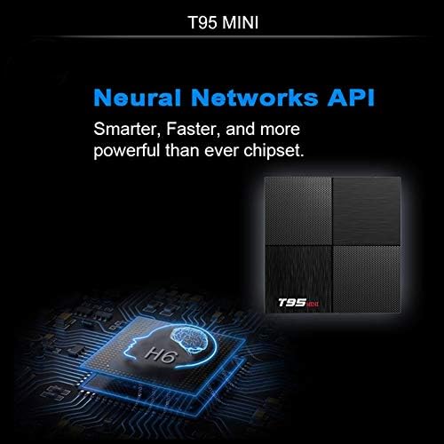 T95 Mini Android 9.0 TV Box, Turewell Android TV Box 2GB RAM RAM 16 GB ROM VIDEO BOX H6 Quadcore Cortex-A53 Smart TV Box 2.4GHz WiFi 3D 6K Android Box Streaming Media Player