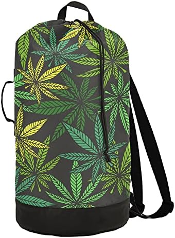 Торба За Перење Лисја Од марихуана Голем Тежок Ранец За Перење Алишта за Студенти од Колеџ торба За Перење Алишта Со Ремени Валкани Алишта