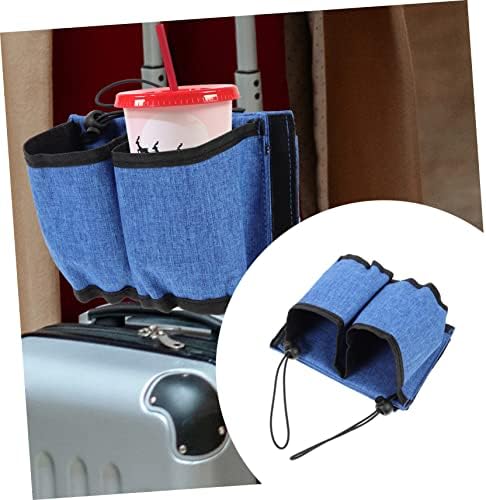 Стобок 2 парчиња Торба За Складирање Багаж Торба За Складирање Торба За Чување Фитинзи Држач За Чаши За Тркалање Куфер Багаж