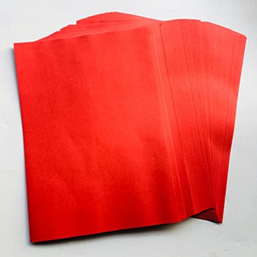 Welliestr 100 парчиња таоистички материјали, добра црвена хартија, празна црвена хартија, празна фу хартија, празна среќа црвена симбол хартија