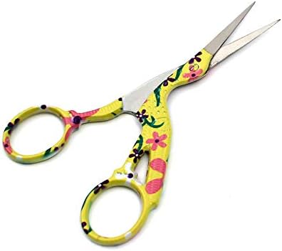 Лаја увезува 4,5 не'рѓосувачки челик остар врв Класичен строги ножици на кран дизајн на кран за шиење ножици за ножици за ножици за