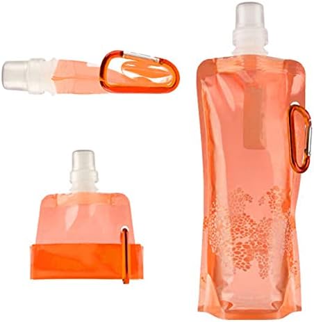 Портокалови шишиња со вода што може да се склопуваат, преносни преносни резервоари за виткање на резервоарот за вода што можат да се користат