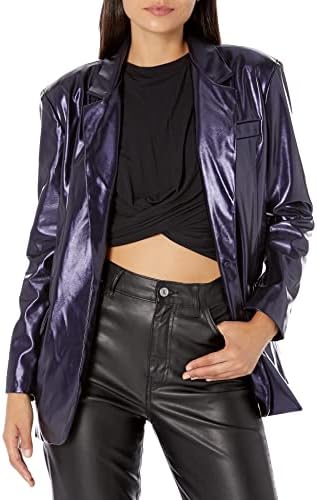 [Blanknyc] женска луксузна облека преголема блејзер со џебови, удобен и стилски палто