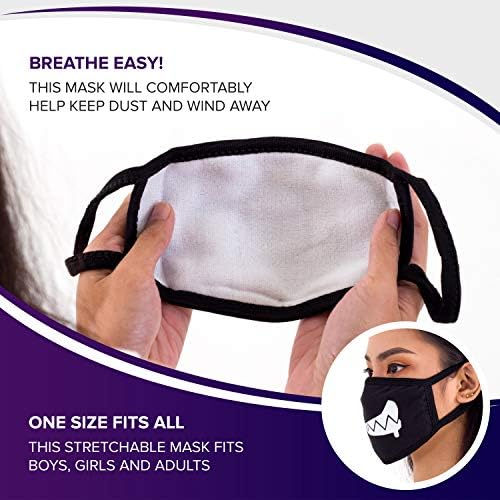 Сојурнер торбички маска за уста - памучно лице што ја покрива маската за вратот за мажи и жени - мулти -пакувања