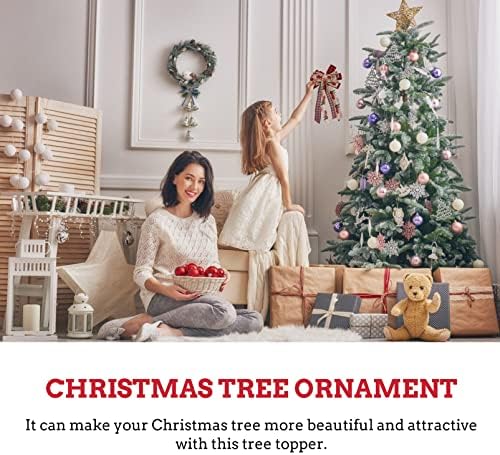 Homoyoyo дрво венец во затворен белпап bowknot карирани за подароци и јазли на забави за украси Прекрасни лакови за распоред