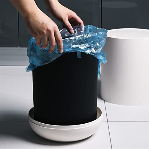 Zukeeljt Trash Can Can Plastic Push-Type Type Type Can Can Houndobl Bomb Cover Trash Can
