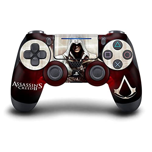 Раководител Случај Дизајни Официјално Лиценциран Атентаторот Кредо Ezio II Графика Мат Винил Налепница Игри Кожата Налепница Покритие Компатибилен со Sony PlayStation 4 PS4 Du