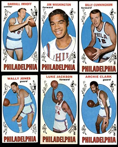 1969-70 Topps Philadelphia 76ers тим постави Филаделфија 76ers VG 76ers