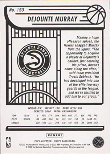 2022-23 Panini NBA Hoops 150 Dejounte Murray NM-MT Atlanta Hawks Chaslether Trading Card NBA