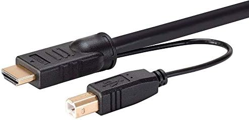 Моноприс - 136645 HDMI USB Комбо Кабел - 10 Стапки, 4K@60hz, Висок Динамички Опсег ЗА Kvm Прекинувачи-Прекинувач Серија Црна