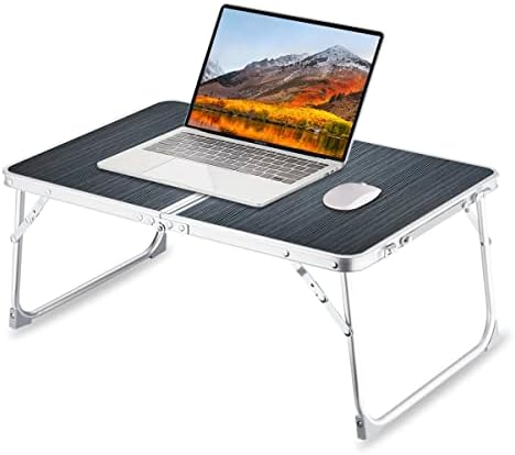 Преклопна лаптоп маса за кревет, садон скут биро за појадок, сервис за појадок, послужавник за кревет, преносен мини пикник за складирање на лаптоп за лаптоп за лапт