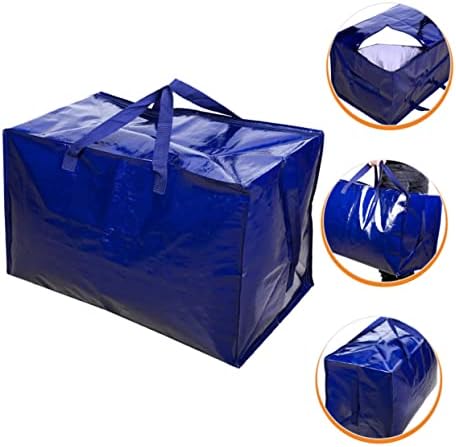 Анѓели 2 парчиња Пакување Движење Сино Складирање Тешка Постелнина Големи Дополнителни Торби За Облека Организаторите Носат Простор Завиткајте