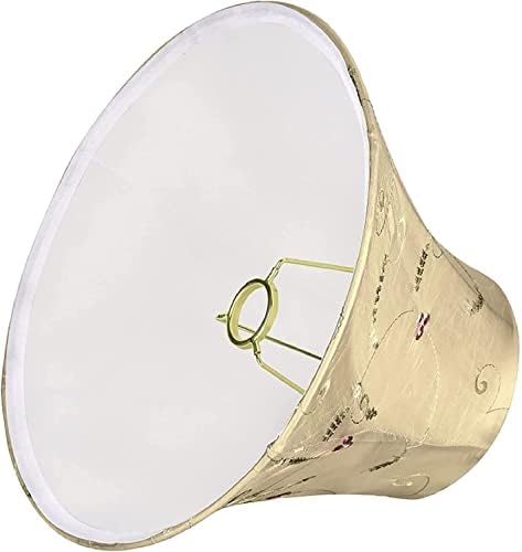 Aspen Creative 58001a, Shade Bell Uno Lamp, злато, 6 горе x 13 дното x 9 наклон висина, лизгајте UNO 33mm