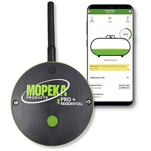 Mopeka Pro+LR пакет - 1 PRO+LR сензор, 1 WiFi Bridge/Gateway, 1 жична антена - Систем за набудување на безжичен пропан за резервоари