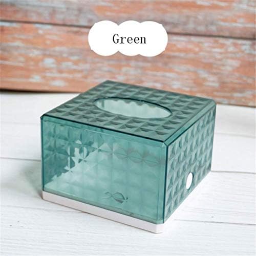 Кутија за пластично ткиво на QWERTY ， држач за покривање на кутии со пластично квадратно ткиво за countertops за суета во бањата, гардероби за