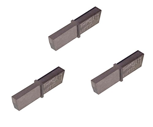 Thinbit 3 пакет LGPT115D2 'L', неоткриен карбид, вметнување за разделување за челик, леано железо и не'рѓосувачки челик со прекинати парчиња