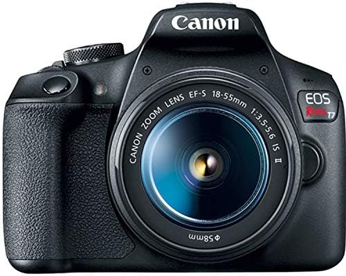 Canon Eos Rebel T7 DSLR Камера w/EF-S 18-55mm F/3.5-5.6 Зум е II Леќа + 32gb Меморија + Случај + Статив