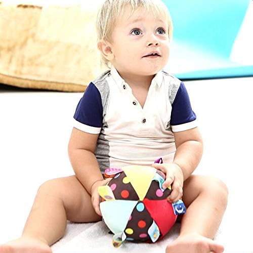 Безбедносна ќебе топка со повеќебојни меки бебе, loveубовни унисекс Лови за новороденче дете