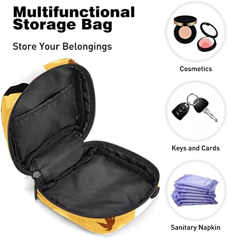 Оријукан санитарна торба за складирање на салфетка, торбичка за менструална чаша, преносни санитарни салфетки за чување торби за складирање