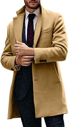 Менс палта и јакни модна волна мешавина преголема топла лаптолна работа деловна јакна за надворешни работи за мажи за мажи