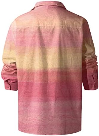 Маичка за машка работа, дизајнер пролетно лето лето машко лежење 3Д за печатење на Ноќта на вештерките за блуза со кошула со долги ракави со