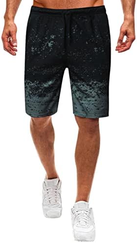 XXBR шорцеви за мажи, летни хавајски плажа шорцеви случајни еластични спортови шорцеви со метеж на половината со џебови Најдобри шорцеви
