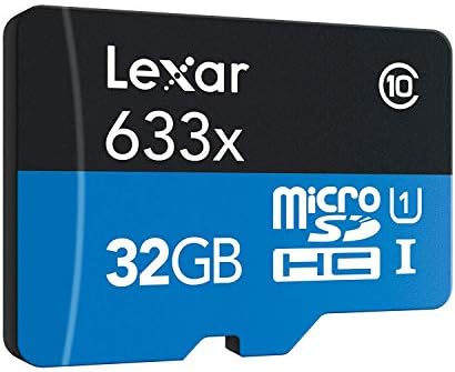 Lexar Пакет од 2 Високи Перформанси 633x 32gb MicroSDHC UHS-I Мемориски Картички со SD Адаптер LSDMI32GBBNL633A Пакет w/Деко Опрема SD Читач