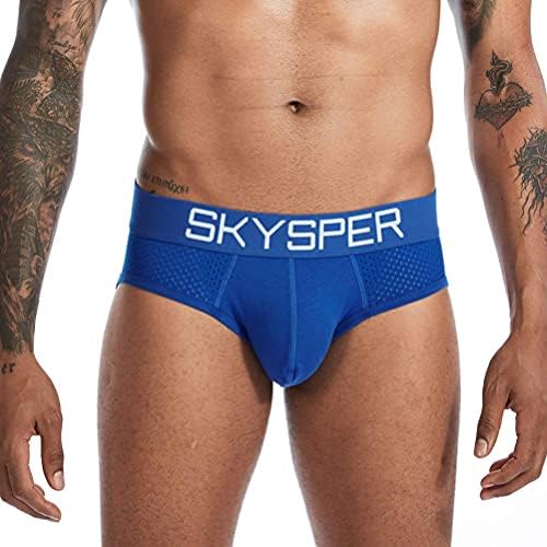 Skysper Men's Jockstrap Dishatable Mesh Cotton Cotton Contек каиш машка долна облека, атлетски поддржувачи за мажи