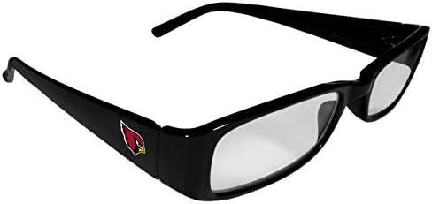 NFL Arizona кардинали Унисекс печатени очила за читање, +2,50, црна, една големина