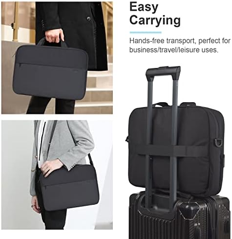 Лаптоп торба за мажи 15,6 инчи женски компјутерски торба тенок лаптоп кутија за носење торба за чанти за работа за деловни канцеларии