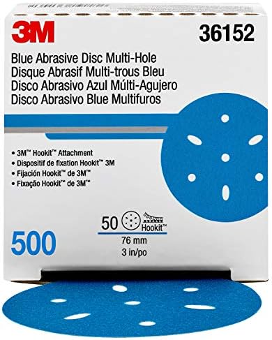 3м Хук сина абразивна диск 321U Мулти-дупка, 36152, 3 во, 500, 50 дискови по картон