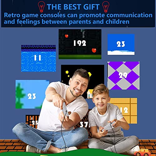 Класична Ретро Конзола За Игри, Приклучок и Играње 8-битен Систем За Забава За Видео Игри Вграден во 620 Игри со 2 Класични Контролери(Четири