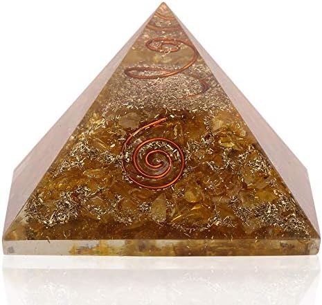 Генератор на енергија Цитрин оргон пирамида ем заштитен заздравување кристал
