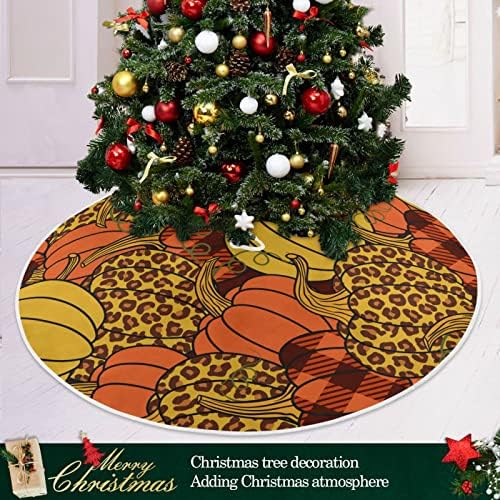 Оаренкол Тиква Леопард Бафало Елка Здолниште 36 инченumn Денот На Благодарноста Божиќ Празник Дрво Дрво Декорации